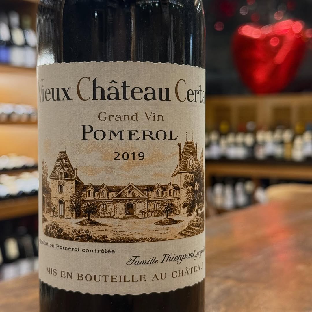 Photo by Cave 1862 Wines & Spirits on February 17, 2026. May be an image of wine bottle, bottle and text that says 'ieux Château Certa Grand Vin POMEROL 2019 里公隊 wallation Pomerol contrólée Famille Thienponkpy MIS EN BOUTEILLE AU CHÂTEAL'.