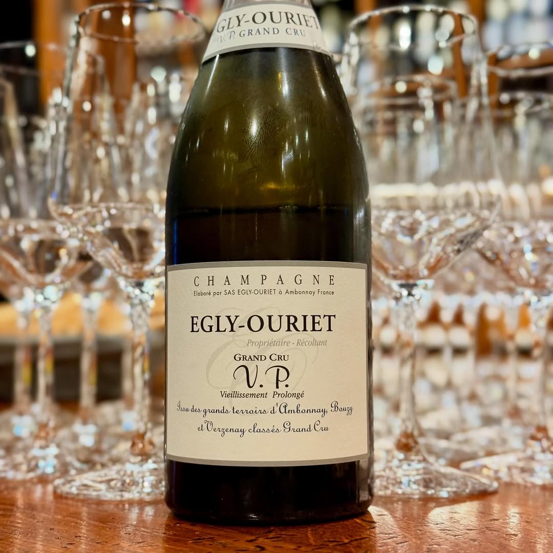 Photo shared by Cave 1862 Wines & Spirits on February 19, 2026 tagging @eglyouriet. May be an image of champagne, wine bottle and text.